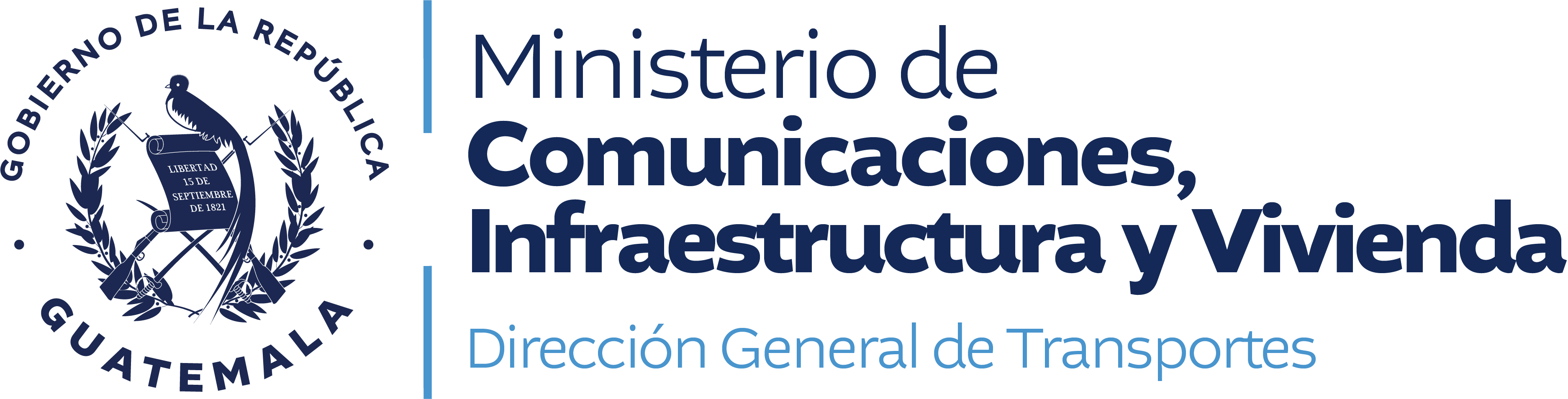 Dirección General de Transportes · Ministerio de Comunicaciones, Infraestructura y Vivienda · Gobierno de Guatemala