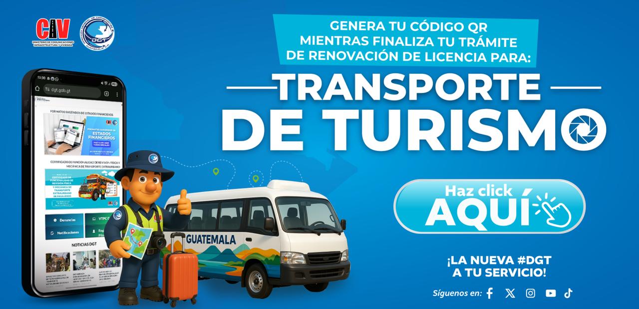 Genera tu codigo QR para renovacion de licencia de transporte de turismo