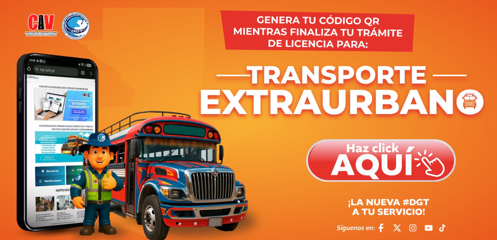 Genera tu codigo QR para tramite de licencia de transporte extraurbano